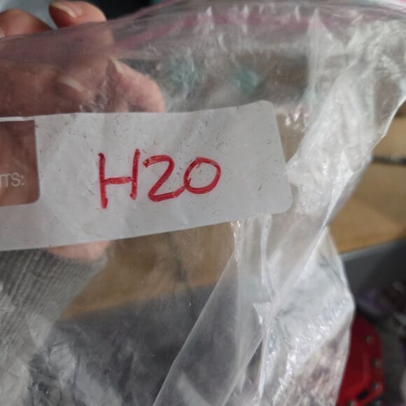 Garnet Hill Womens Size Sm Sweater Knit Vneck Half Sleeve Pullover Gray green - Picture 8 of 8